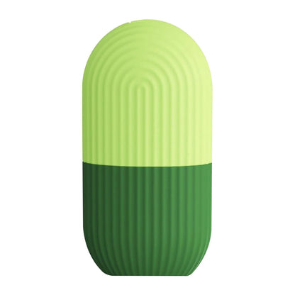 Ice Roller for Face and Eye, Upgrated Ice Face Roller Puffiness Relief Ice Roller Skin Care Tools, Ice Facial Cube, Gua Sha Face Massage, Silicone Ice Mold for Face Beauty(Green)